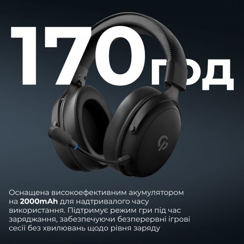 Фото Наушники GamePro Asgard Skadi Wireless (HSW191B) Black