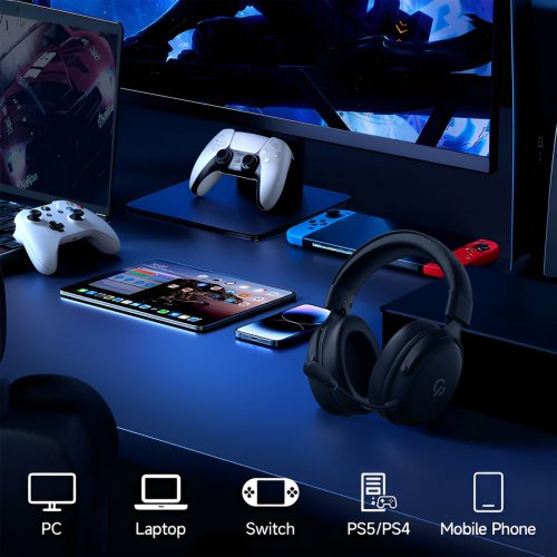 Фото Наушники GamePro Asgard Skadi Wireless (HSW191B) Black