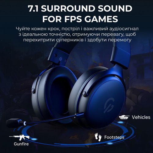 Фото Наушники GamePro Asgard Skadi Wireless (HSW191B) Black