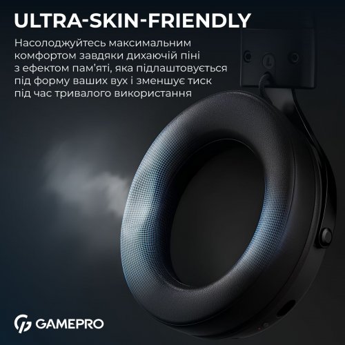 Фото Наушники GamePro Asgard Skadi Wireless (HSW191B) Black