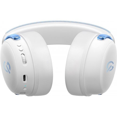 Навушники GamePro Asgard Skadi Wireless (HSW191WB) White/Blue купити в Україні: Київ, Львів, Хмельницький, Тернопіль, Івано-Франківськ | Низька ціна, відгуки, характеристики від TELEMART фото