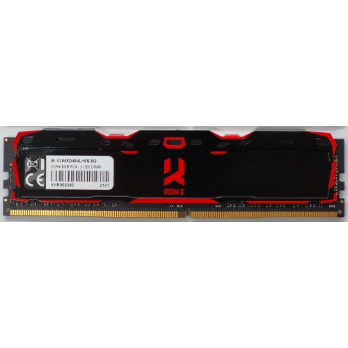 Озу GoodRAM DDR4 8GB 2666Mhz IRDM X Black (IR-X2666D464L16S/8G) (Восстановлено продавцом, 818445) купить в Украине: Киев, Днепр, Харьков, Одесса  | Проверка совместимости, низкая цена, отзывы, характеристики от TELEMART фото