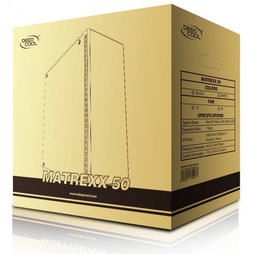 Корпус Deepcool MATREXX 50 ADD-RGB 3F Tempered Glass без БП Black (Відновлено продавцем, 818451) купити в Україні: Київ, Львів, Хмельницький, Тернопіль | Перевірка сумісності, низька ціна, відгуки, характеристики від TELEMART фото