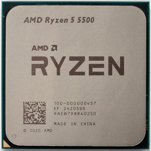 Процесор AMD Ryzen 5 5500 3.6(4.2)GHz 16MB sAM4 Tray (100-000000457) (Відновлено продавцем, 818650) купити в Україні: Київ, Львів, Хмельницький, Тернопіль | Перевірка сумісності, низька ціна, відгуки, характеристики від TELEMART фото