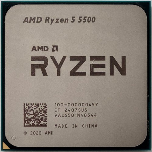 Процесор AMD Ryzen 5 5500 3.6(4.2)GHz 16MB sAM4 Tray (100-000000457) (Відновлено продавцем, 818653) купити в Україні: Київ, Львів, Хмельницький, Тернопіль | Перевірка сумісності, низька ціна, відгуки, характеристики від TELEMART фото