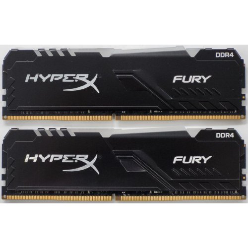 Озу HyperX DDR4 32GB (2x16GB) 3466Mhz Fury RGB (HX434C16FB3AK2/32) (Восстановлено продавцом, 818659) купить в Украине: Киев, Днепр, Харьков, Одесса  | Проверка совместимости, низкая цена, отзывы, характеристики от TELEMART фото