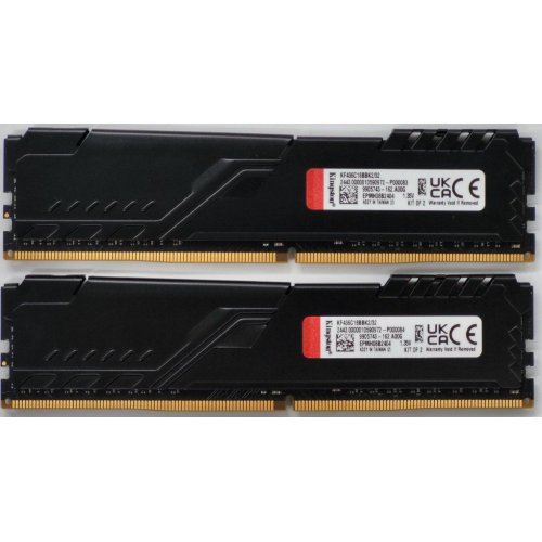 Озп Kingston DDR4 32GB (2x16GB) 3600Mhz FURY Beast Black (KF436C18BBK2/32) (Відновлено продавцем, 818660) купити в Україні: Київ, Львів, Хмельницький, Тернопіль | Перевірка сумісності, низька ціна, відгуки, характеристики від TELEMART фото