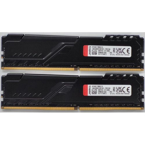 Озу Kingston DDR4 16GB (2x8GB) 3600Mhz FURY Beast Black (KF436C17BBK2/16) (Восстановлено продавцом, 818663) купить в Украине: Киев, Днепр, Харьков, Одесса  | Проверка совместимости, низкая цена, отзывы, характеристики от TELEMART фото