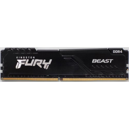 Озу Kingston DDR4 16GB 3200Mhz FURY Beast Black (KF432C16BB/16) (Восстановлено продавцом, 818668) купить в Украине: Киев, Днепр, Харьков, Одесса  | Проверка совместимости, низкая цена, отзывы, характеристики от TELEMART фото