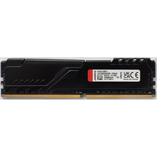 Озу Kingston DDR4 16GB 3200Mhz FURY Beast Black (KF432C16BB/16) (Восстановлено продавцом, 818669) купить в Украине: Киев, Днепр, Харьков, Одесса  | Проверка совместимости, низкая цена, отзывы, характеристики от TELEMART фото