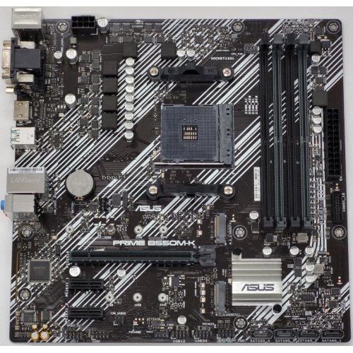 Материнская плата Asus PRIME B550M-K (sAM4, AMD B550) (Восстановлено продавцом, 818676) купить в Украине: Киев, Днепр, Харьков, Одесса  | Проверка совместимости, низкая цена, отзывы, характеристики от TELEMART фото