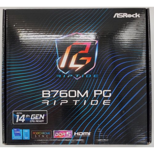 Материнська плата AsRock B760M PG Riptide (s1700, Intel B760) (Відновлено продавцем, 818678) купити в Україні: Київ, Львів, Хмельницький, Тернопіль | Перевірка сумісності, низька ціна, відгуки, характеристики від TELEMART фото
