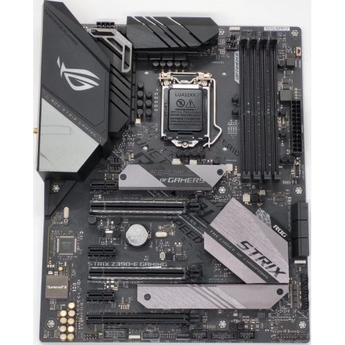 Материнская плата Asus ROG STRIX Z390-E GAMING (s1151-V2, Intel Z390) (Восстановлено продавцом, 818681) купить в Украине: Киев, Днепр, Харьков, Одесса  | Проверка совместимости, низкая цена, отзывы, характеристики от TELEMART фото