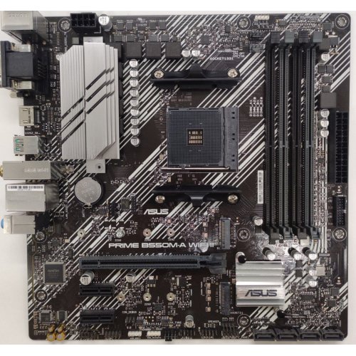 Материнская плата Asus PRIME B550M-A II WIFI (sAM4, AMD B550) (Восстановлено продавцом, 818807) купить в Украине: Киев, Днепр, Харьков, Одесса  | Проверка совместимости, низкая цена, отзывы, характеристики от TELEMART фото