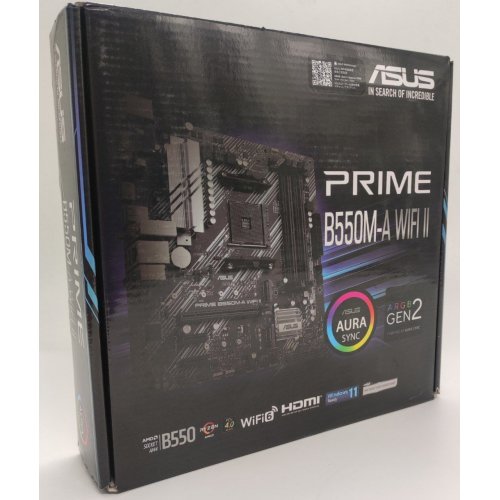 Материнская плата Asus PRIME B550M-A II WIFI (sAM4, AMD B550) (Восстановлено продавцом, 818807) купить в Украине: Киев, Днепр, Харьков, Одесса  | Проверка совместимости, низкая цена, отзывы, характеристики от TELEMART фото