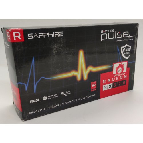 Відеокарта Sapphire Radeon RX 570 PULSE OC 4096MB (11266-04-20G) (Відновлено продавцем, 818829) купити в Україні: Київ, Львів, Хмельницький, Тернопіль | Перевірка сумісності, низька ціна, відгуки, характеристики від TELEMART фото