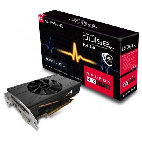Відеокарта Sapphire Radeon RX 570 PULSE ITX 4096MB (11266-34-20G) (Відновлено продавцем, 818851) купити в Україні: Київ, Львів, Хмельницький, Тернопіль | Перевірка сумісності, низька ціна, відгуки, характеристики від TELEMART фото
