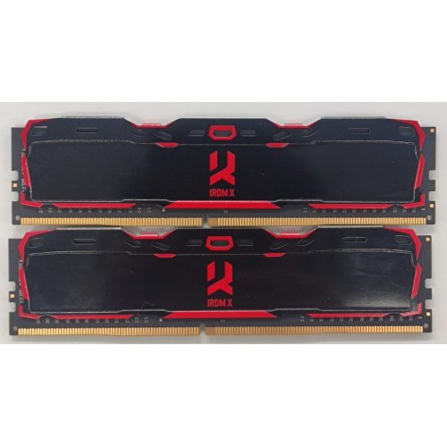 Озу GoodRAM DDR4 16GB (2x8GB) 3200Mhz Iridium X Black (IR-X3200D464L16SA/16GDC) (Восстановлено продавцом, 818903) купить в Украине: Киев, Днепр, Харьков, Одесса  | Проверка совместимости, низкая цена, отзывы, характеристики от TELEMART фото