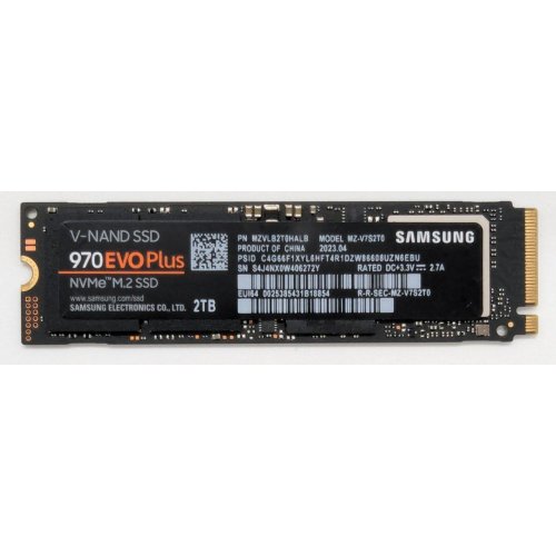 Ssd-диск Samsung 970 EVO Plus V-NAND MLC 2TB M.2 (2280 PCI-E) NVMe 1.3 (MZ-V7S2T0BW) (Відновлено продавцем, 818911) купити в Україні: Київ, Львів, Хмельницький, Тернопіль | Перевірка сумісності, низька ціна, відгуки, характеристики від TELEMART фото