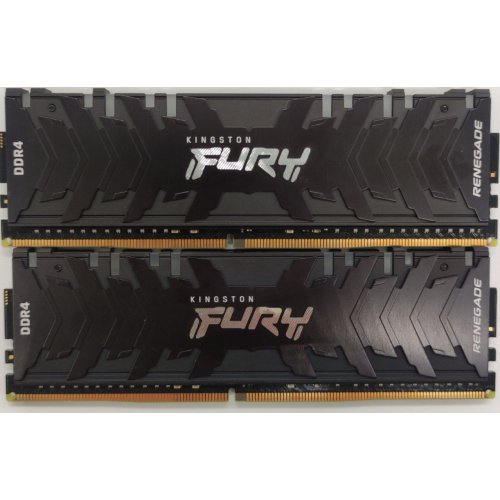 Озп Kingston DDR4 32GB (2x16GB) 3600Mhz FURY Renegade RGB Black (KF436C16RB1AK2/32) (Відновлено продавцем, 818944) купити в Україні: Київ, Львів, Хмельницький, Тернопіль | Перевірка сумісності, низька ціна, відгуки, характеристики від TELEMART фото