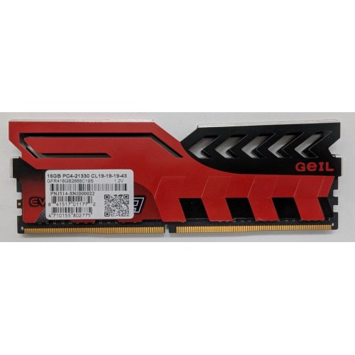 Озу Geil DDR4 16GB 2666Mhz (GFR416GB2666C19S) (Восстановлено продавцом, 819133) купить в Украине: Киев, Днепр, Харьков, Одесса  | Проверка совместимости, низкая цена, отзывы, характеристики от TELEMART фото