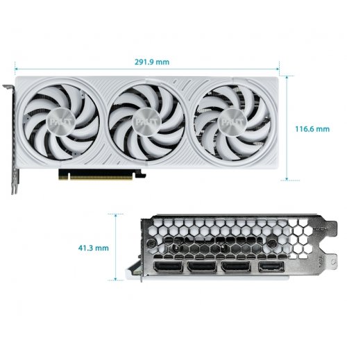 Видеокарта Palit GeForce RTX 5070 White OC 12288MB (NE75070U19K9-GB2050W) купить в Украине: Киев, Днепр, Харьков, Одесса  | Проверка совместимости, низкая цена, отзывы, характеристики от TELEMART фото