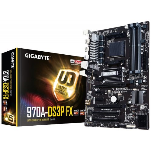 Материнская плата Gigabyte GA-970A-DS3P FX (sAM3+, AMD 970) (Восстановлено продавцом, 819149) купить в Украине: Киев, Днепр, Харьков, Одесса  | Проверка совместимости, низкая цена, отзывы, характеристики от TELEMART фото