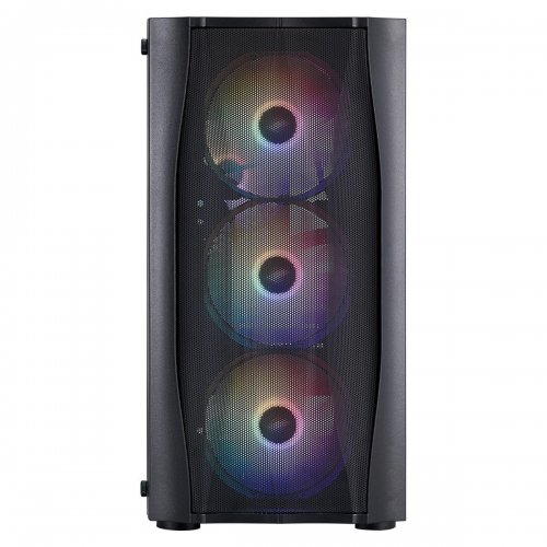 Корпус 1stPlayer X3-M-BK-4F1 без БЖ Black купити в Україні: Київ, Львів, Хмельницький, Тернопіль | Перевірка сумісності, низька ціна, відгуки, характеристики від TELEMART фото