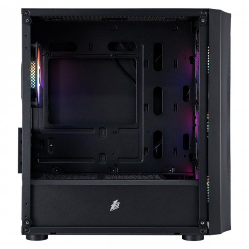 Корпус 1stPlayer X3-M-BK-4F1 без БЖ Black купити в Україні: Київ, Львів, Хмельницький, Тернопіль | Перевірка сумісності, низька ціна, відгуки, характеристики від TELEMART фото