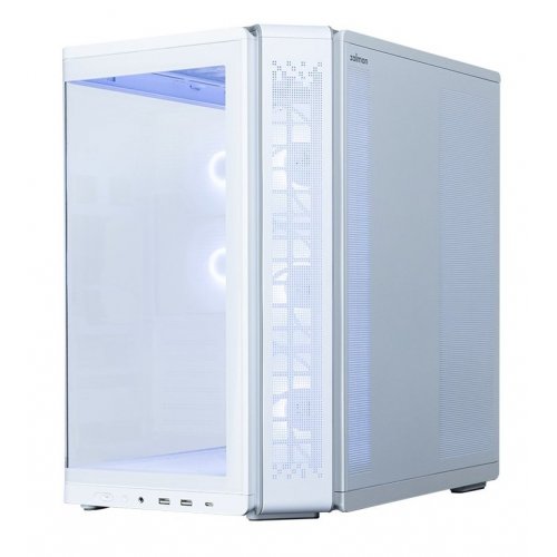 Корпус Zalman P60 Tempered Glass без БЖ White купити в Україні: Київ, Львів, Хмельницький, Тернопіль | Перевірка сумісності, низька ціна, відгуки, характеристики від TELEMART фото