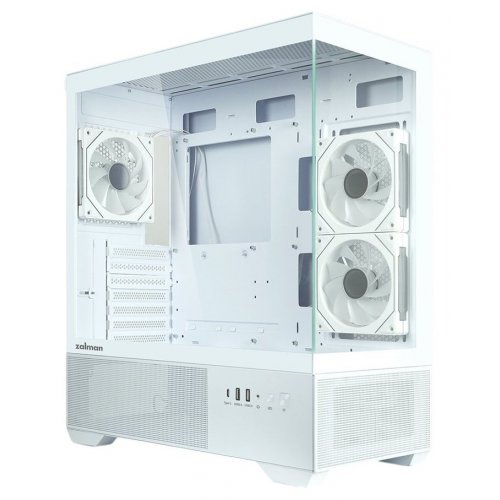 Корпус Zalman Chronix V2 Tempered Glass без БЖ White купити в Україні: Київ, Львів, Хмельницький, Тернопіль | Перевірка сумісності, низька ціна, відгуки, характеристики від TELEMART фото