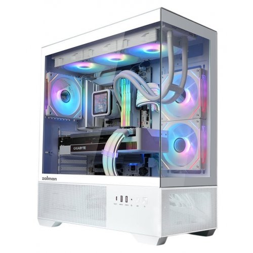 Корпус Zalman Chronix V2 Tempered Glass без БЖ White купити в Україні: Київ, Львів, Хмельницький, Тернопіль | Перевірка сумісності, низька ціна, відгуки, характеристики від TELEMART фото