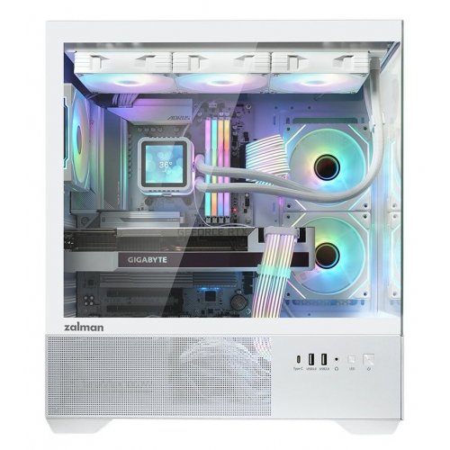 Корпус Zalman Chronix V2 Tempered Glass без БЖ White купити в Україні: Київ, Львів, Хмельницький, Тернопіль | Перевірка сумісності, низька ціна, відгуки, характеристики від TELEMART фото