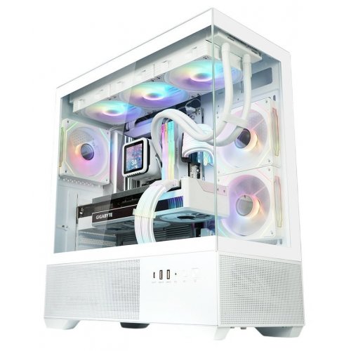 Корпус Zalman Chronix V2 Tempered Glass без БЖ White купити в Україні: Київ, Львів, Хмельницький, Тернопіль | Перевірка сумісності, низька ціна, відгуки, характеристики від TELEMART фото
