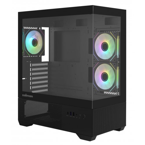 Корпус Zalman Chronix V2 Tempered Glass без БП Black купить в Украине: Киев, Днепр, Харьков, Одесса  | Проверка совместимости, низкая цена, отзывы, характеристики от TELEMART фото