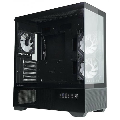 Корпус Zalman Chronix V2 Tempered Glass без БП Black купить в Украине: Киев, Днепр, Харьков, Одесса  | Проверка совместимости, низкая цена, отзывы, характеристики от TELEMART фото