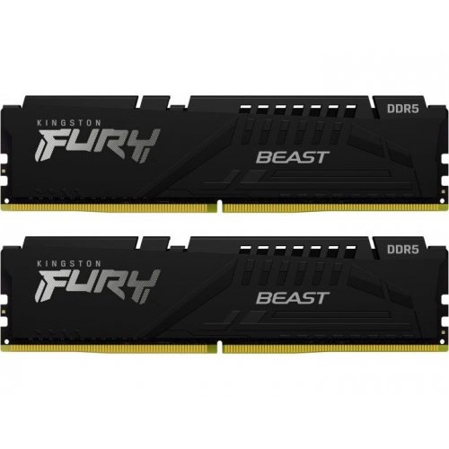 Озу Kingston DDR5 32GB (2x16GB) 6000Mhz FURY Beast (KF560C36BBEK2-32) (Восстановлено продавцом, 819178) купить в Украине: Киев, Днепр, Харьков, Одесса  | Проверка совместимости, низкая цена, отзывы, характеристики от TELEMART фото