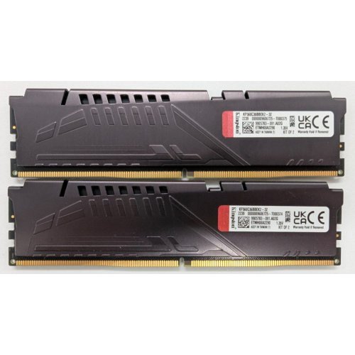 Озу Kingston DDR5 32GB (2x16GB) 6000Mhz FURY Beast (KF560C36BBEK2-32) (Восстановлено продавцом, 819178) купить в Украине: Киев, Днепр, Харьков, Одесса  | Проверка совместимости, низкая цена, отзывы, характеристики от TELEMART фото