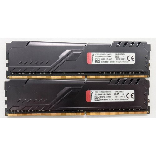 Озу HyperX DDR4 16GB (2x8GB) 2666Mhz Fury Black (HX426C16FB3K2/16) (Восстановлено продавцом, 819213) купить в Украине: Киев, Днепр, Харьков, Одесса  | Проверка совместимости, низкая цена, отзывы, характеристики от TELEMART фото