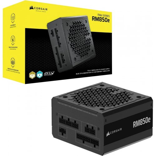 Уценка блок питания Corsair RM850e 850W (CP-9020296-EU) (Вскрытая упаковка, 819240) купить в Украине: Киев, Днепр, Харьков, Одесса  | Проверка совместимости, низкая цена, отзывы, характеристики от TELEMART фото