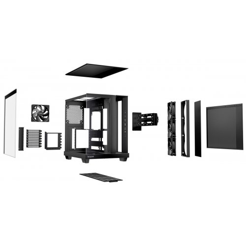 Корпус Be Quiet! Light Base 500 Tempered Glass без БП (BGW83) Black купить в Украине: Киев, Днепр, Харьков, Одесса  | Проверка совместимости, низкая цена, отзывы, характеристики от TELEMART фото