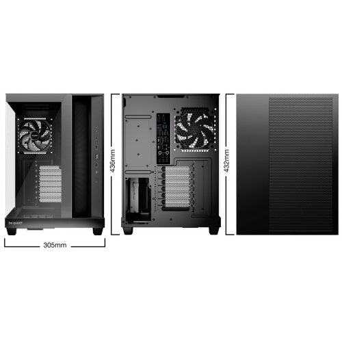 Корпус Be Quiet! Light Base 500 Tempered Glass без БП (BGW83) Black купить в Украине: Киев, Днепр, Харьков, Одесса  | Проверка совместимости, низкая цена, отзывы, характеристики от TELEMART фото