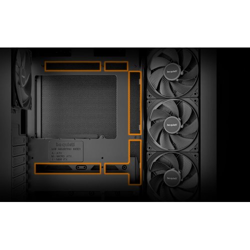 Корпус Be Quiet! Light Base 500 Tempered Glass без БП (BGW83) Black купить в Украине: Киев, Днепр, Харьков, Одесса  | Проверка совместимости, низкая цена, отзывы, характеристики от TELEMART фото