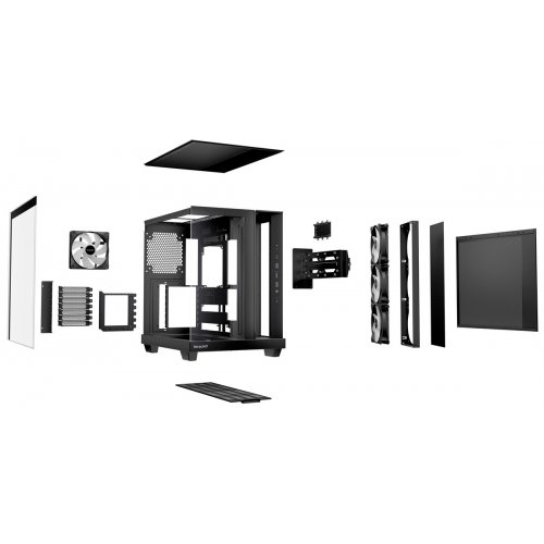 Корпус Be Quiet! Light Base 500 LX Tempered Glass без БП (BGW85) Black купить в Украине: Киев, Днепр, Харьков, Одесса  | Проверка совместимости, низкая цена, отзывы, характеристики от TELEMART фото