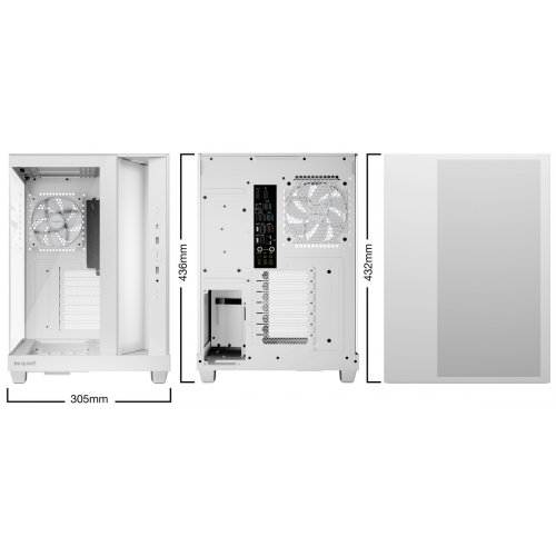 Корпус Be Quiet! Light Base 500 LX Tempered Glass без БП (BGW86) White купить в Украине: Киев, Днепр, Харьков, Одесса  | Проверка совместимости, низкая цена, отзывы, характеристики от TELEMART фото