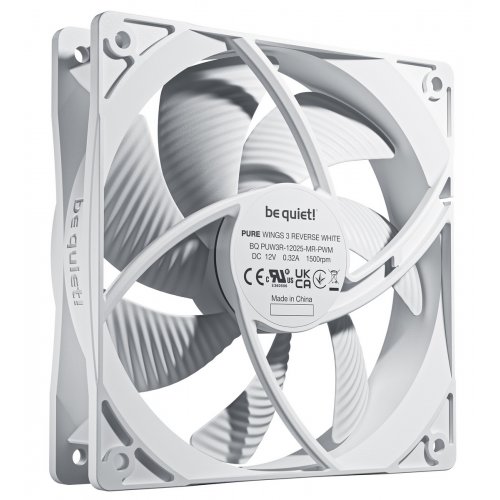 Набор кулеров для корпуса Be Quiet! Pure Wings 3 120mm PWM Reverse Triple-Pack (BL136) White купить в Украине: Киев, Днепр, Харьков, Одесса  | Проверка совместимости, низкая цена, отзывы, характеристики от TELEMART фото
