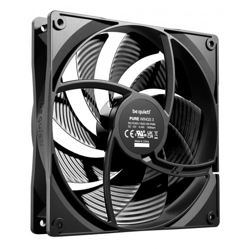 Набір кулерів для корпусу Be Quiet! Pure Wings 3 140mm PWM High-Speed Triple-Pack (BL138) Black купити в Україні: Київ, Львів, Хмельницький, Тернопіль | Перевірка сумісності, низька ціна, відгуки, характеристики від TELEMART фото