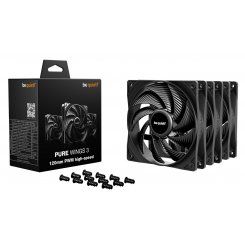Набір кулерів для корпусу Be Quiet! Pure Wings 3 120mm PWM High-Speed Triple-Pack (BL140) Black
