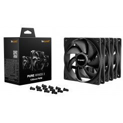 Набір кулерів для корпусу Be Quiet! Pure Wings 3 120mm PWM Triple-Pack (BL141) Black
