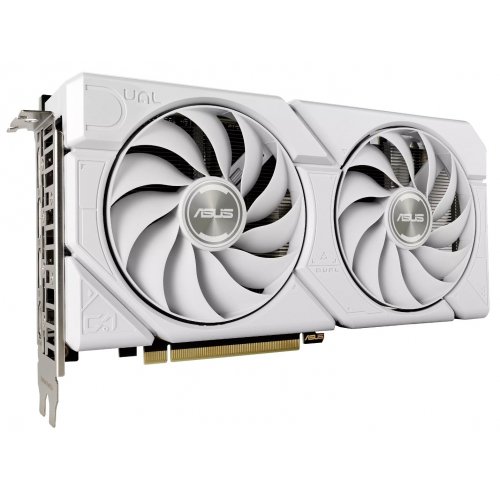Видеокарта Asus Dual GeForce RTX 4070 SUPER EVO White OC 12228MB (DUAL-RTX4070S-O12G-EVO-WHITE FR) Factory Recertified купить в Украине: Киев, Днепр, Харьков, Одесса  | Проверка совместимости, низкая цена, отзывы, характеристики от TELEMART фото